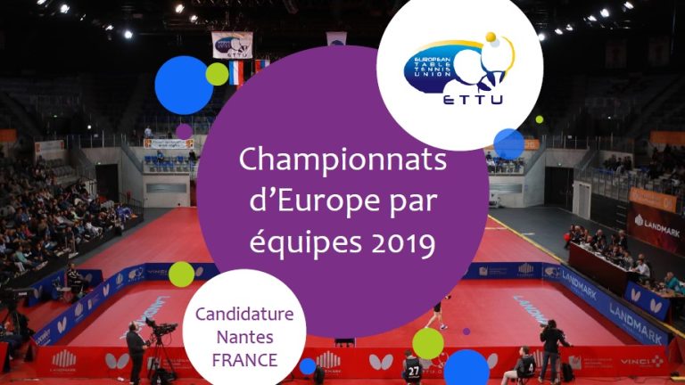 French city of Nantes to host 2019 European Championships Team Events Final Stage