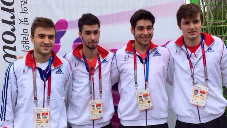 Bronze medal for the French team at the Universiade