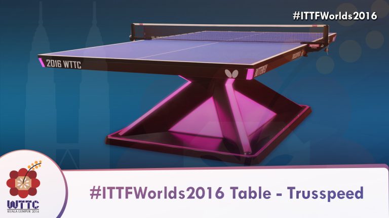 2016 World Championships Table Tennis Table Unveiled