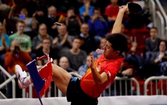 ZHANG Jike pays price of win in Düsseldorf