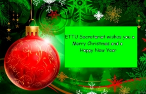 The ETTU office closed from 24th of December to 3rd of January