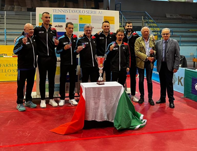 Apuania Carrara celebrates their sixth title in the Italian championship.