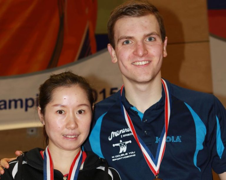 Rajko Gommers and LI Jie Dutch National Champions