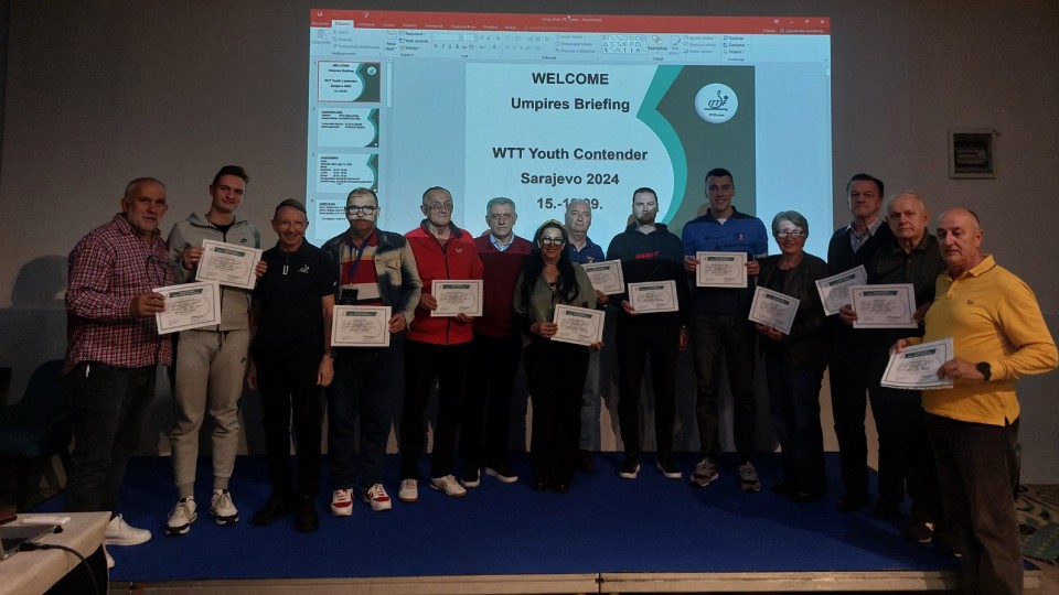 ETTU URC Organized Match Officials Training in Sarajevo