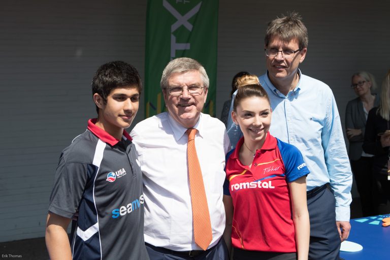 IOC President Thomas BACH visited LEBHERR 2017 World Championships