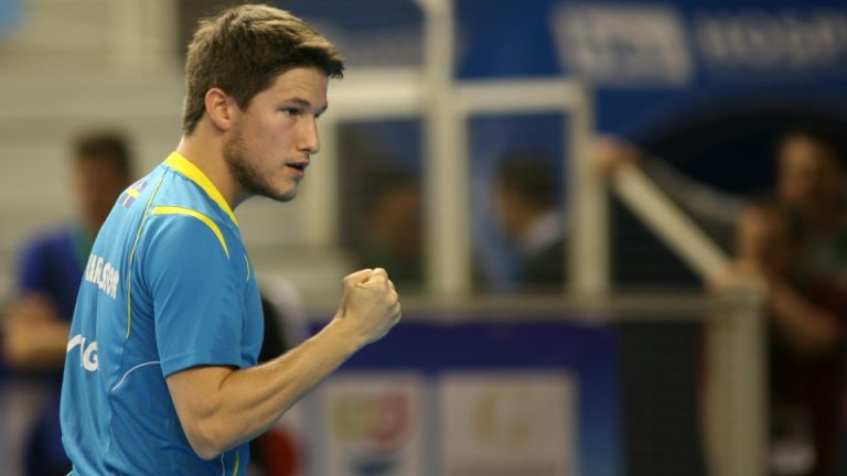 Dimitrij OVTCHAROV of Germany will meet Kristian KARLSSON