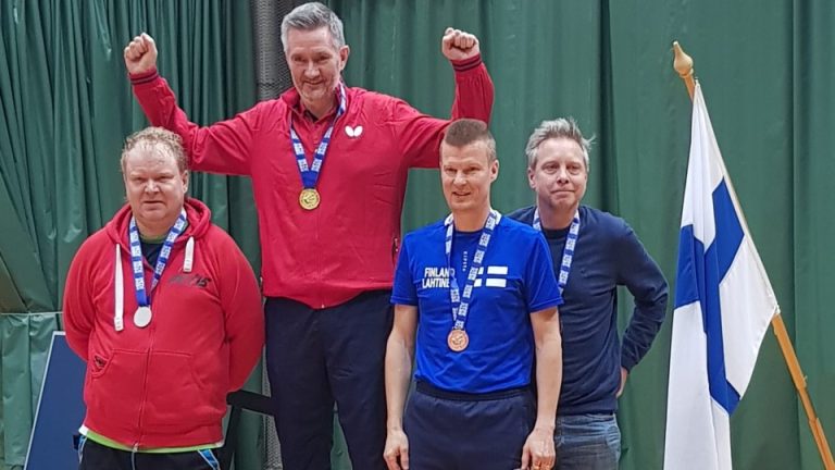 Donner and Vendelbo Celebrate Three Gold medals in the Veterans’ NETU Championships