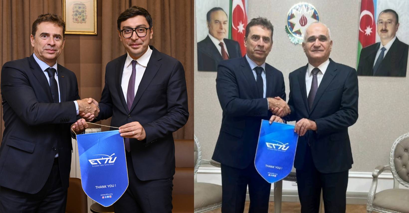 ETTU Acting President Pedro Moura Visits Azerbaijan Table Tennis Federation