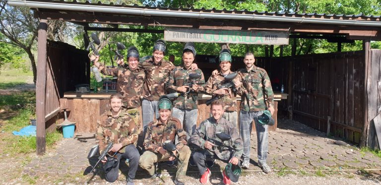 Croatian national team had a paintball match