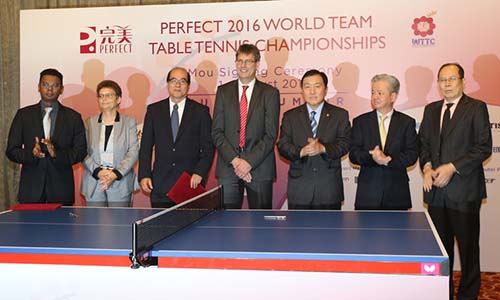 ITTF Announces Perfect Title Sponsor for 2016 World Team TT Championships