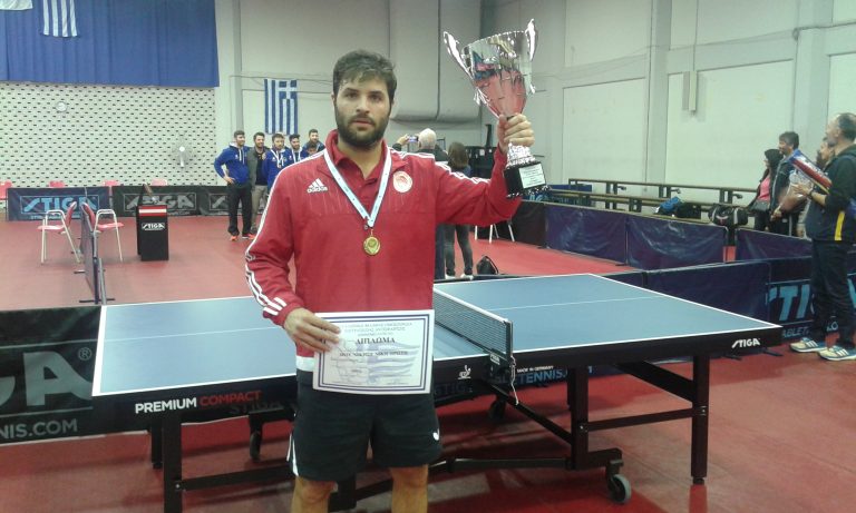 RINIOTIS new Men’s Singles champion   two golds for FILI