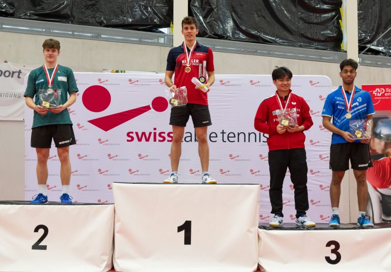 Swiss Table Tennis Championships: titles for Elias HARDMEIER and Rachel MORET