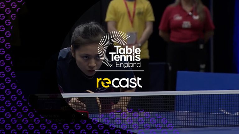 Table Tennis England signed the partnership with Recast