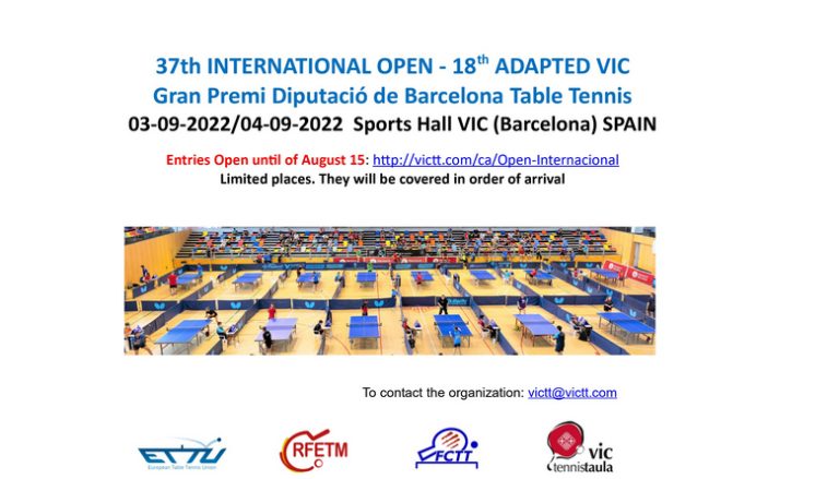 DURAN and MASIP favorites at the 37th International Open VIC