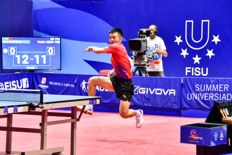 China open table tennis campaign with double gold