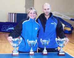 PAPAGEORGIOU and NTOULAKI Greek Champions in singles and doubles