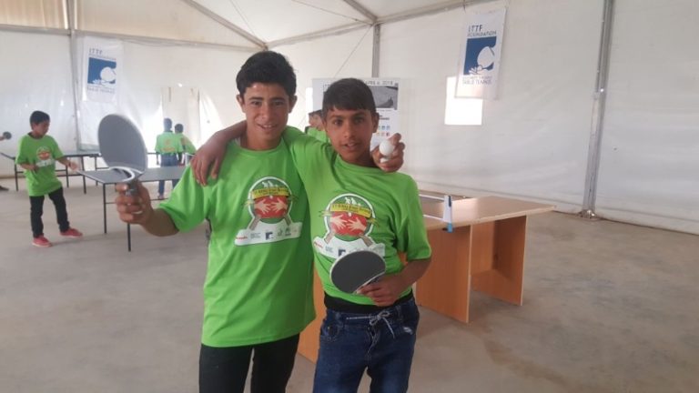 ITTF Celebrates 2018 World Table Tennis Day at Za’atari Refugee Camp