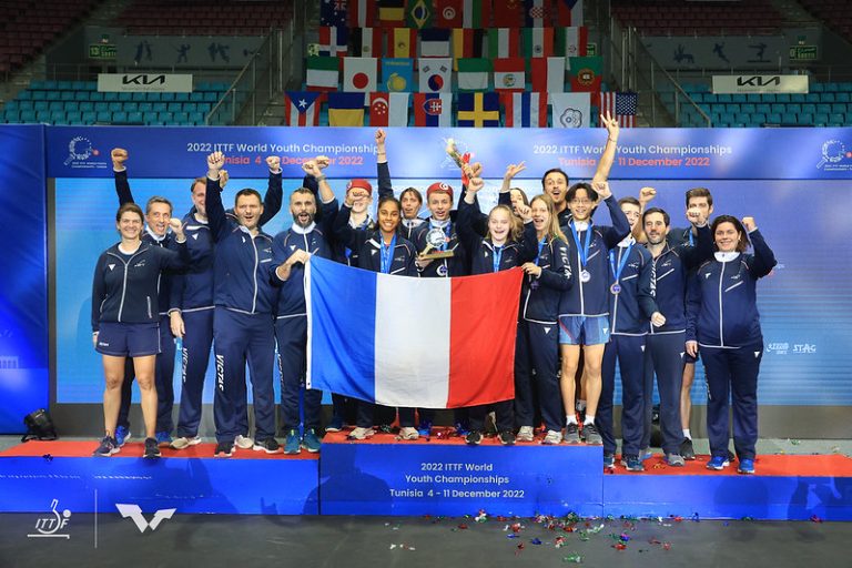 Great success for France at the ITTF World Youth Championships in Tunisia