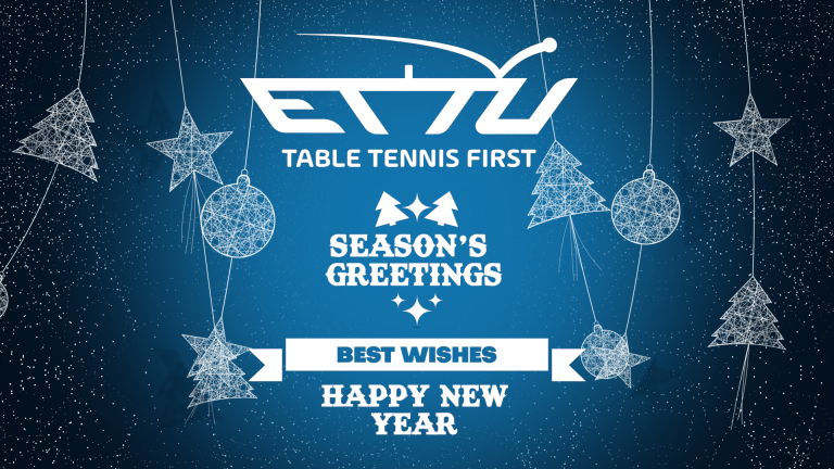 European Table Tennis is sending our very best wishes for Christmas and the new year