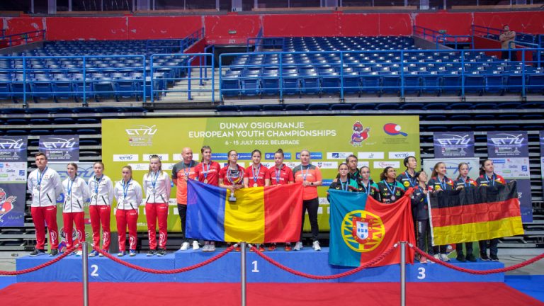 Romania at the top of the Europe in the Under 15 Girls Teams Event