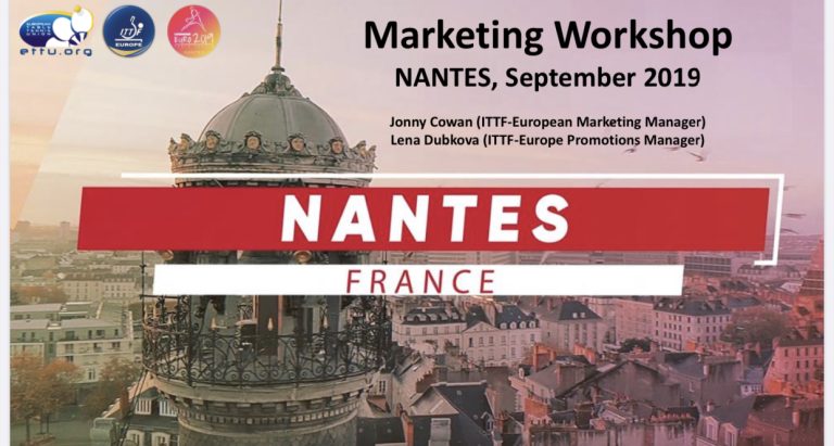 45 people attended the interactive session at the ETTU and ITTF Marketing Workshop in Nantes