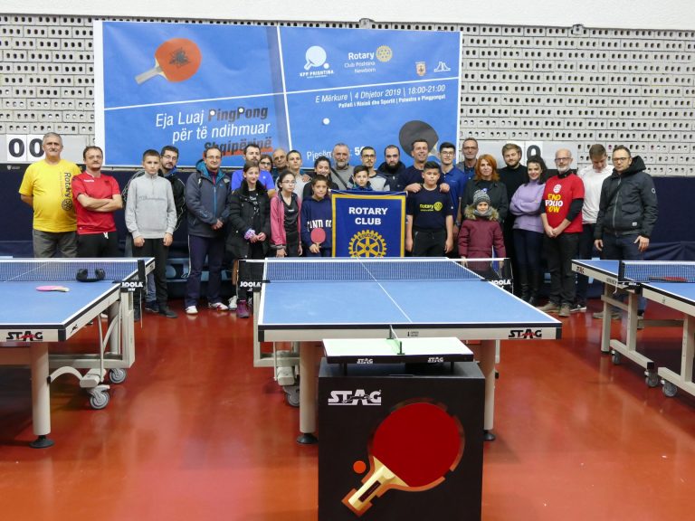 Prishtina played Table Tennis to help Albania