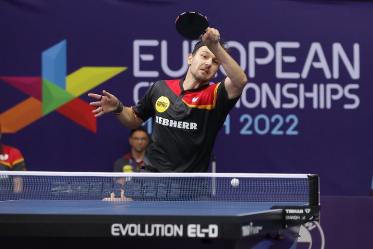 Timo BOLL lead the German team at the European Championships