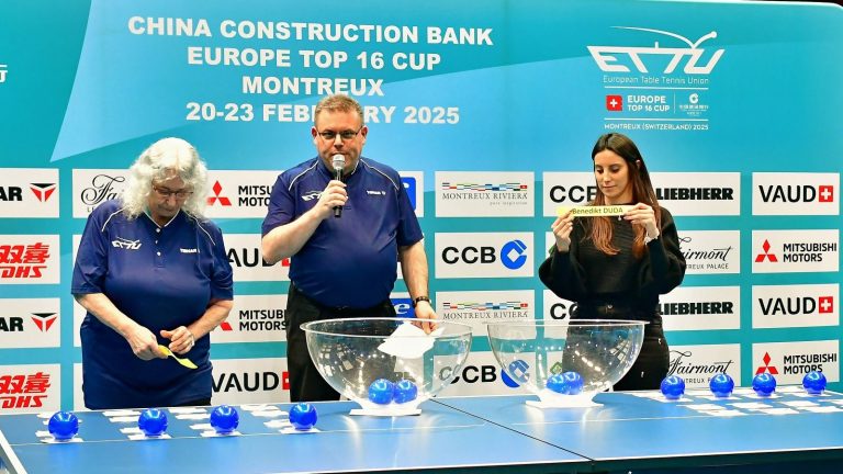 The draw for the 2025 CCB Europe Top 16 Cup