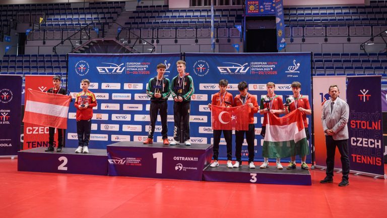 FASO and TREVISAN Strike Gold in Under 15 Boys Doubles at European Youth Championships
