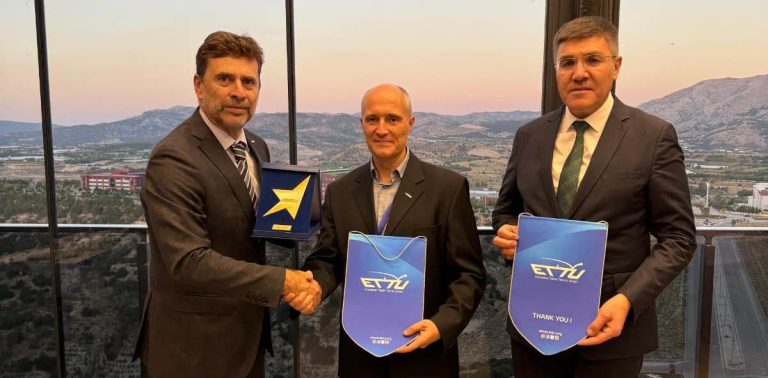 ETTU President MOURA at the European Universities TT Championships