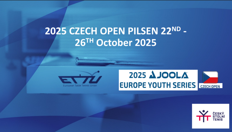JOOLA Europe Youth Series Czech Open Set to Begin in Plzeň